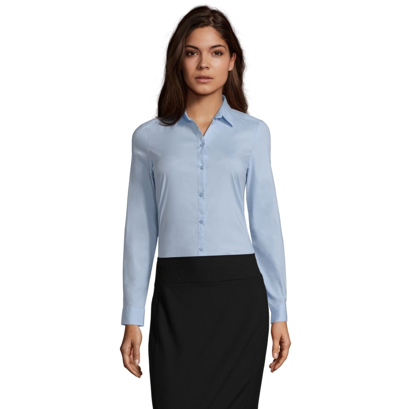 CHEMISE FEMME STRETCH MANCHES LONGUES