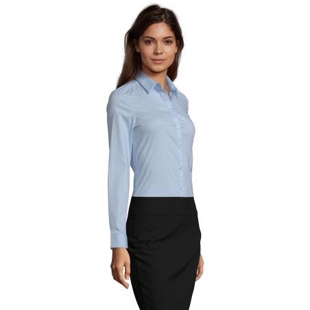 CHEMISE FEMME STRETCH MANCHES LONGUES