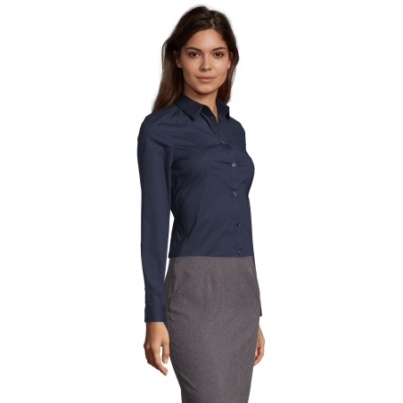 CHEMISE FEMME STRETCH MANCHES LONGUES