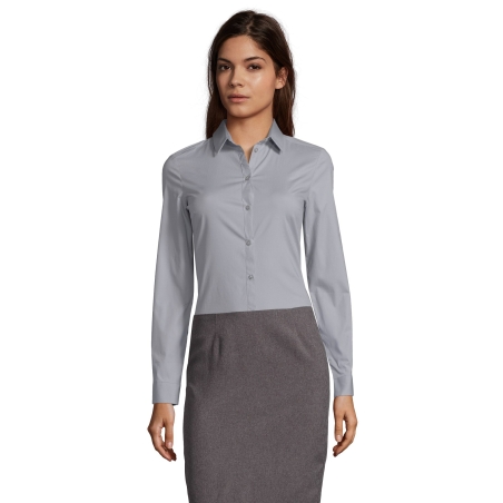 CHEMISE FEMME STRETCH MANCHES LONGUES