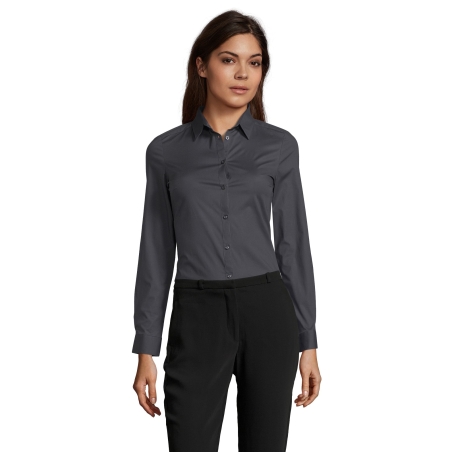 CHEMISE FEMME STRETCH MANCHES LONGUES