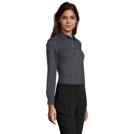 CHEMISE FEMME STRETCH MANCHES LONGUES