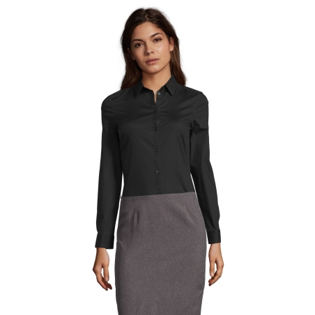 CHEMISE FEMME STRETCH MANCHES LONGUES