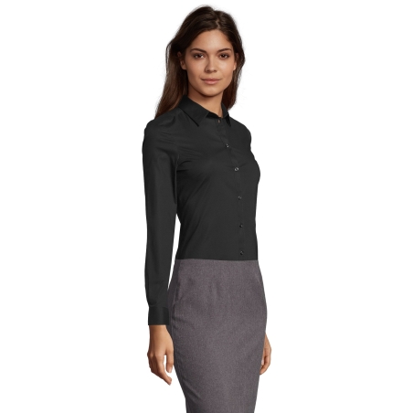 CHEMISE FEMME STRETCH MANCHES LONGUES