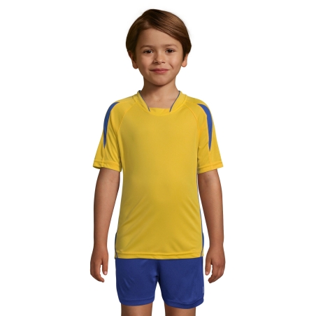 MAILLOT TRAVAILLÉ ENFANT MANCHES COURTES