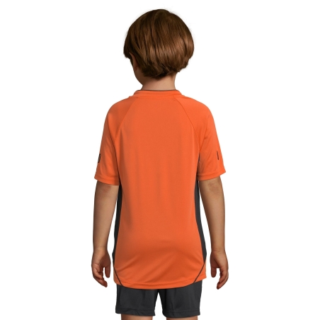 MAILLOT TRAVAILLÉ ENFANT MANCHES COURTES