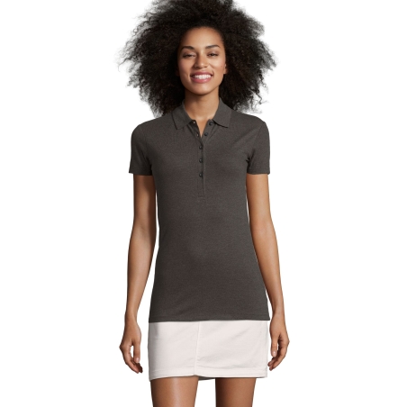 POLO COTON ÉLASTHANNE FEMME