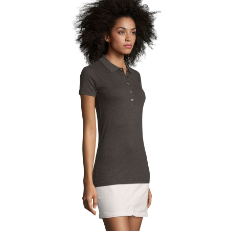 POLO COTON ÉLASTHANNE FEMME