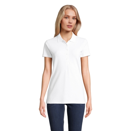 POLO COTON ÉLASTHANNE FEMME