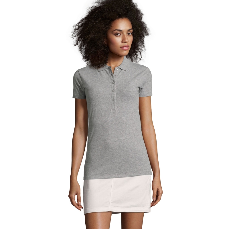 POLO COTON ÉLASTHANNE FEMME