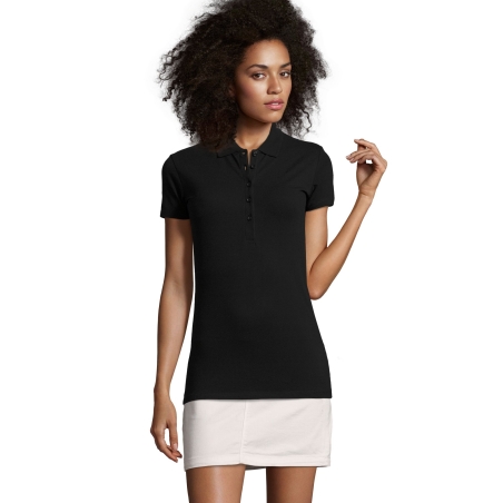 POLO COTON ÉLASTHANNE FEMME