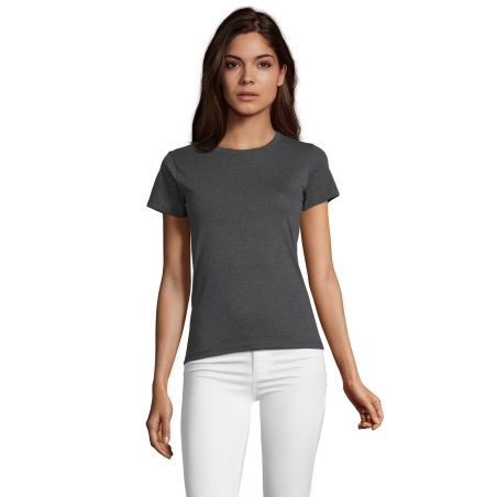 TEE-SHIRT FEMME COL ROND AJUSTÉ