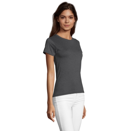 TEE-SHIRT FEMME COL ROND AJUSTÉ