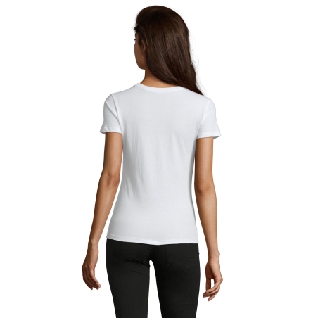 TEE-SHIRT FEMME COL ROND AJUSTÉ