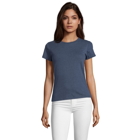 TEE-SHIRT FEMME COL ROND AJUSTÉ