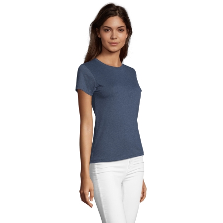 TEE-SHIRT FEMME COL ROND AJUSTÉ