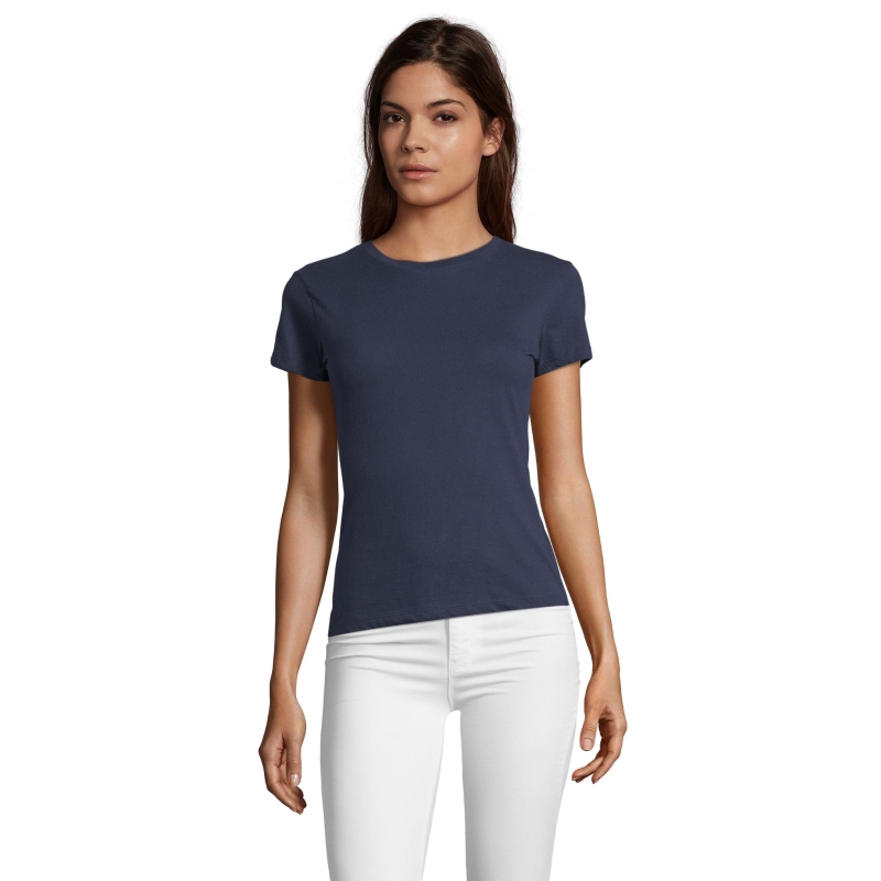 TEE-SHIRT FEMME COL ROND AJUSTÉ