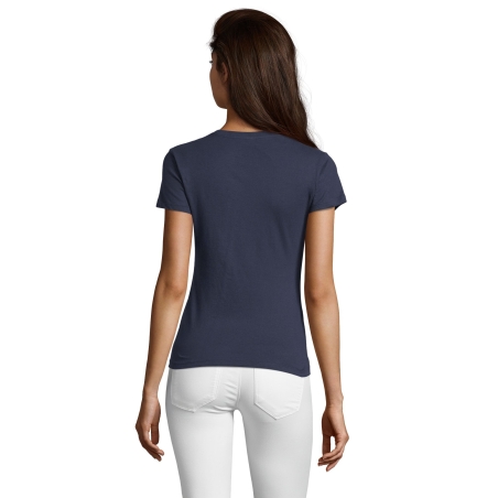 TEE-SHIRT FEMME COL ROND AJUSTÉ