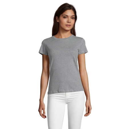 TEE-SHIRT FEMME COL ROND AJUSTÉ