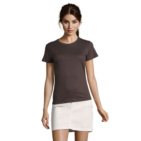 TEE-SHIRT FEMME COL ROND AJUSTÉ