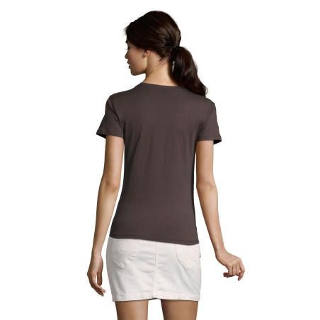 TEE-SHIRT FEMME COL ROND AJUSTÉ