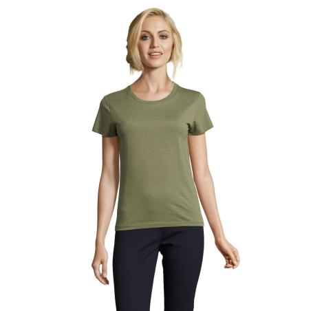 TEE-SHIRT FEMME COL ROND AJUSTÉ