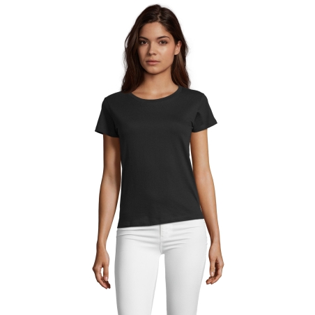 TEE-SHIRT FEMME COL ROND AJUSTÉ