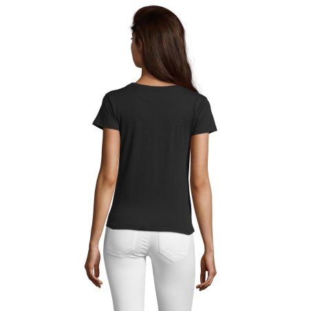 TEE-SHIRT FEMME COL ROND AJUSTÉ