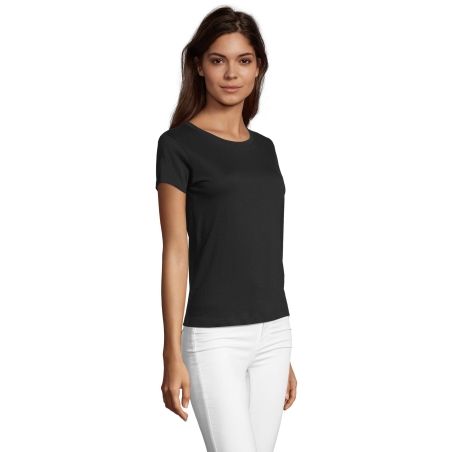 TEE-SHIRT FEMME COL ROND AJUSTÉ