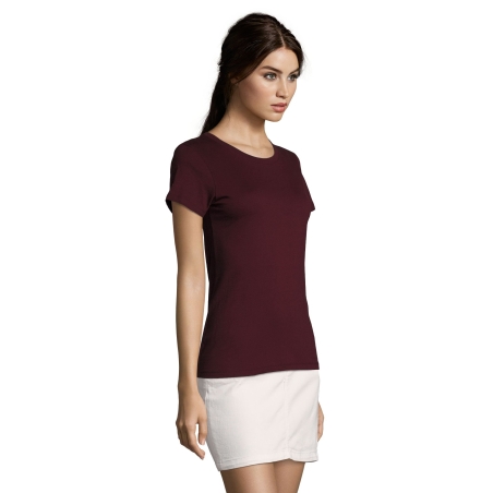 TEE-SHIRT FEMME COL ROND AJUSTÉ