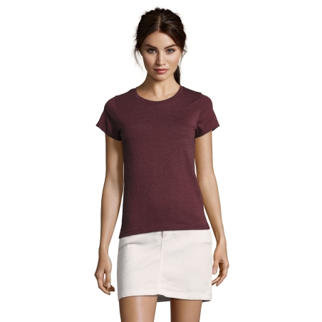 TEE-SHIRT FEMME COL ROND AJUSTÉ