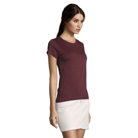 TEE-SHIRT FEMME COL ROND AJUSTÉ