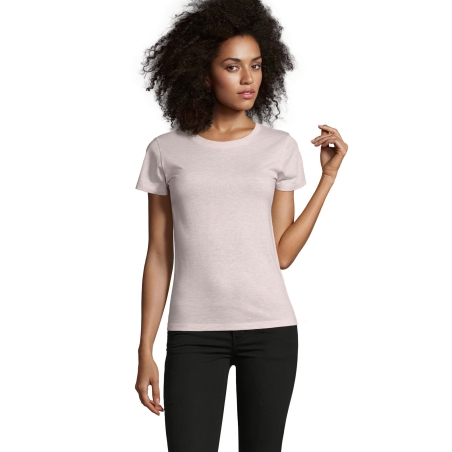 TEE-SHIRT FEMME COL ROND AJUSTÉ