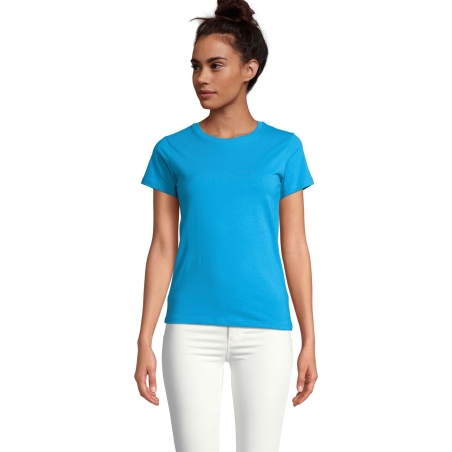 TEE-SHIRT FEMME COL ROND AJUSTÉ