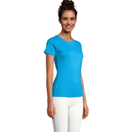 TEE-SHIRT FEMME COL ROND AJUSTÉ