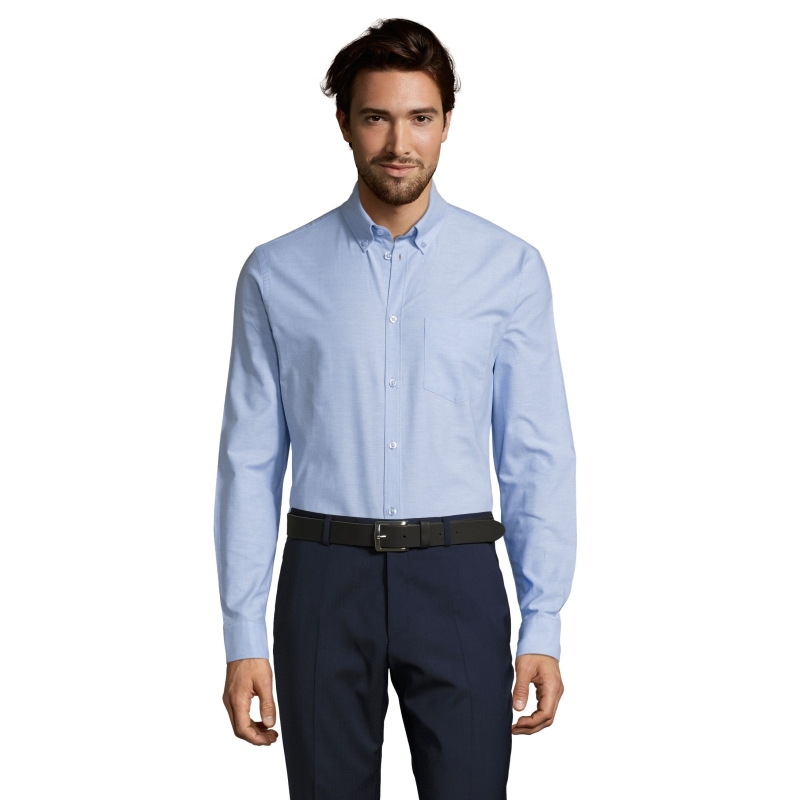 CHEMISE HOMME OXFORD MANCHES LONGUES