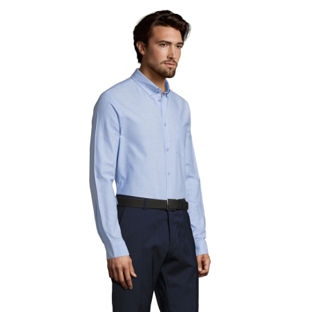 CHEMISE HOMME OXFORD MANCHES LONGUES