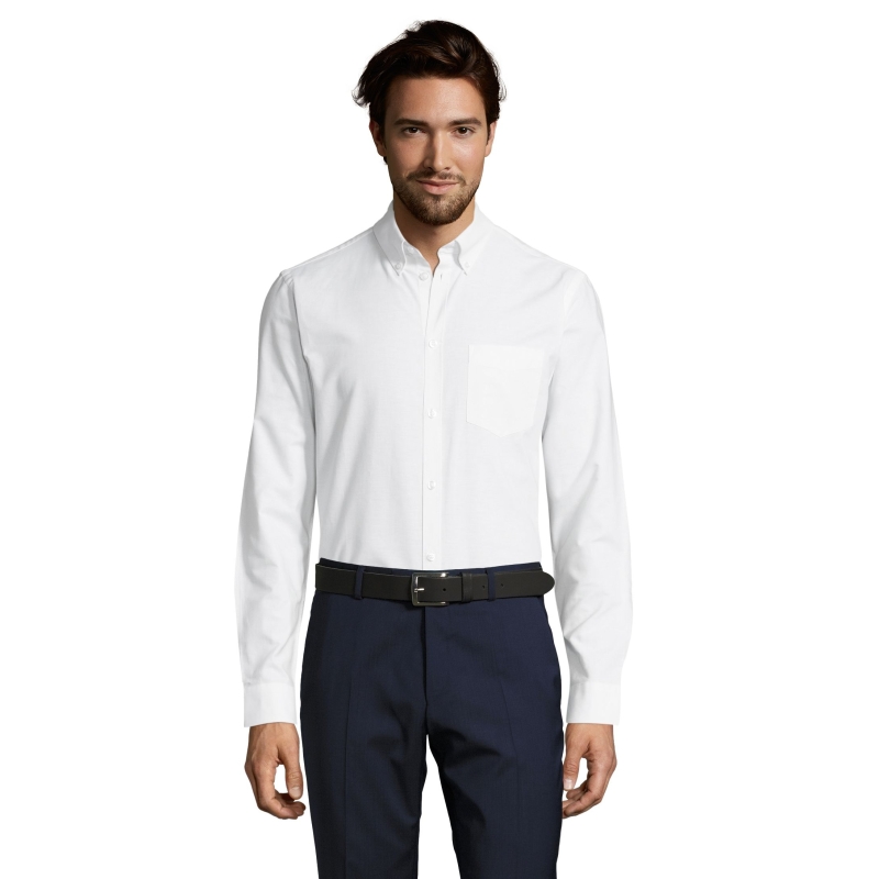 CHEMISE HOMME OXFORD MANCHES LONGUES