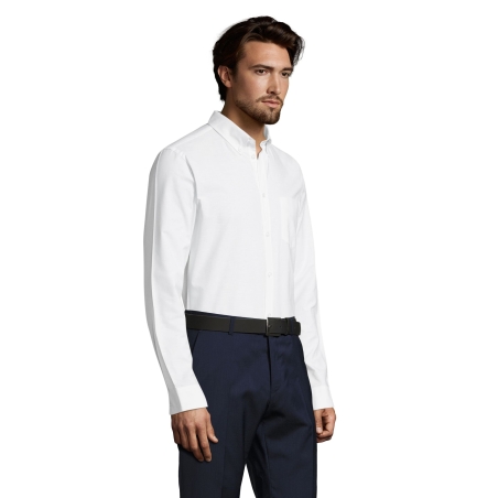 CHEMISE HOMME OXFORD MANCHES LONGUES