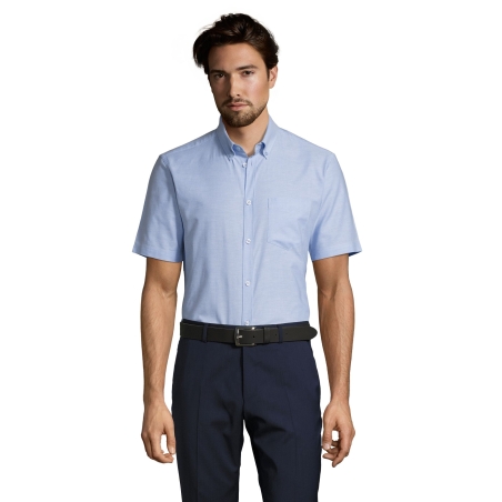 CHEMISE HOMME OXFORD MANCHES COURTES