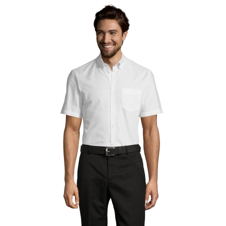 CHEMISE HOMME OXFORD MANCHES COURTES