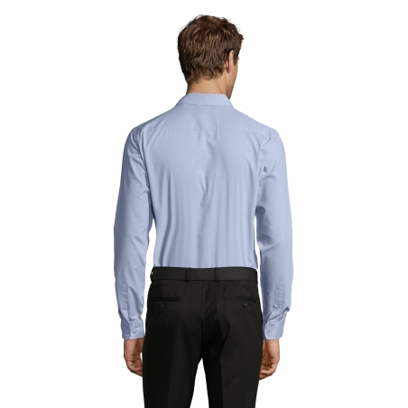 CHEMISE HOMME POPELINE MANCHES LONGUES