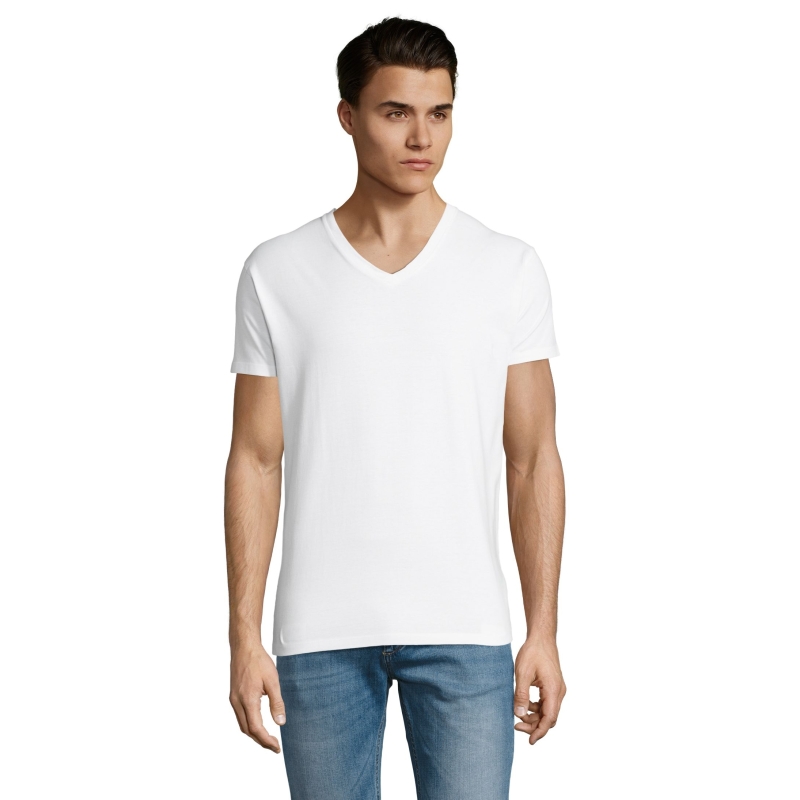 TEE-SHIRT HOMME COL “V”