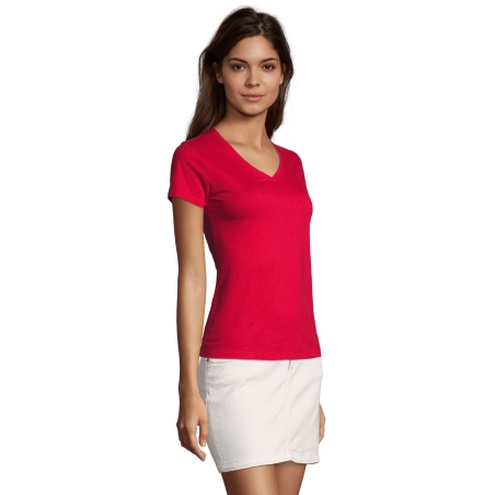 TEE-SHIRT FEMME COL “V”