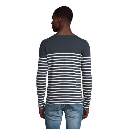 TEE-SHIRT HOMME MANCHES LONGUES RAYÉ