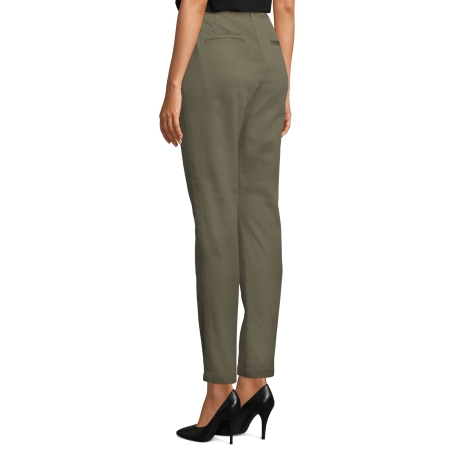 PANTALON CHINO TAILLE ÉLASTIQUÉE FEMME