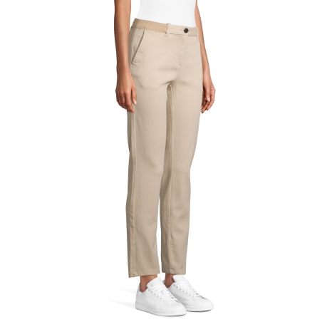 PANTALON CHINO TAILLE ÉLASTIQUÉE FEMME