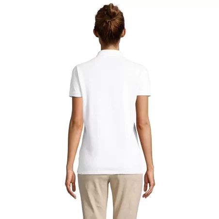 POLO PIQUÉ PATTE CACHÉE FEMME