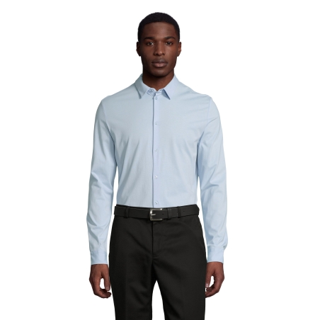 CHEMISE EN JERSEY MERCERISÉ HOMME