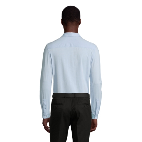 CHEMISE EN JERSEY MERCERISÉ HOMME